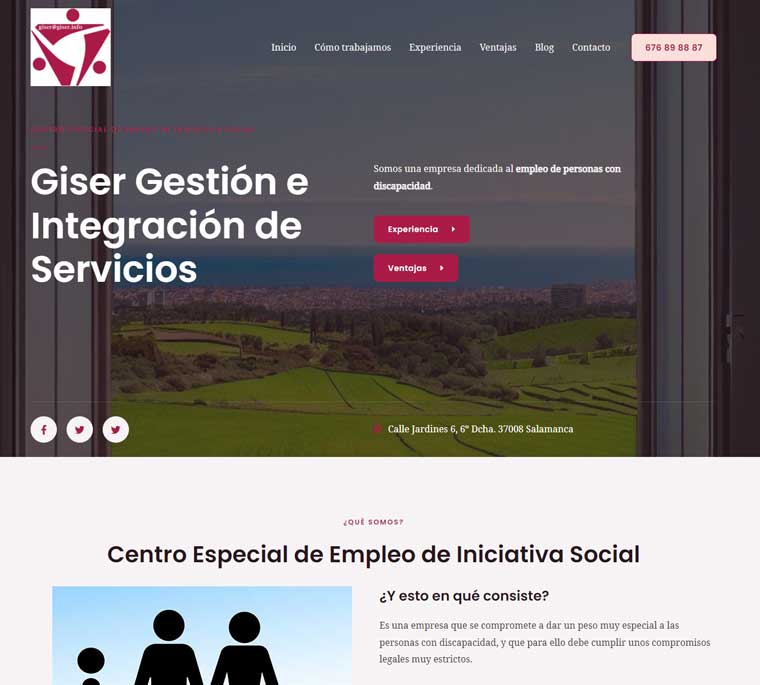 nuevo sitio web de Giser